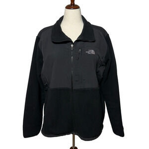 North Face Denali Jacket Womens 3XL Black Full Zip Fleece Polartec Coat Warm